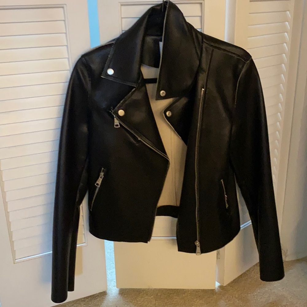 Never worn vigoss faux leather jacket